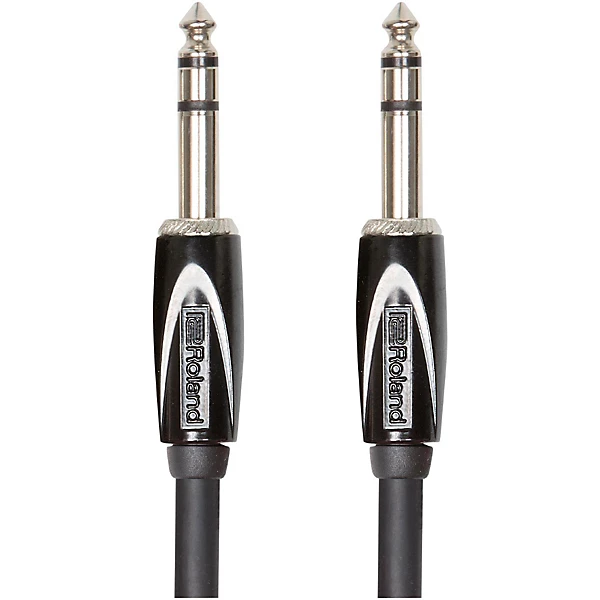 Black Series 1 4 TRS 1 4 TRS Balanced Interconnect Cable 10 ft Black