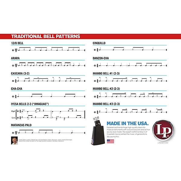 LP ES 2 Salsa Bell Cha Cha Cowbell High Pitch