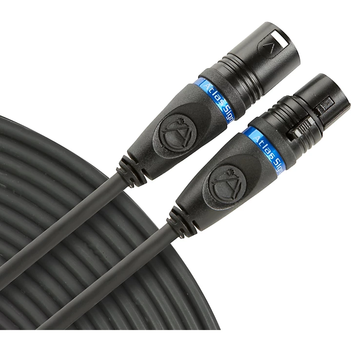Atlas XLR Signal Mic Cable Black 33 ft 10 m