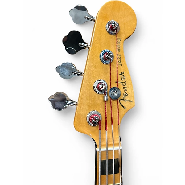 Used 2021 Fender American Ultra Jazz Bass Blue Electric Bass Guitar