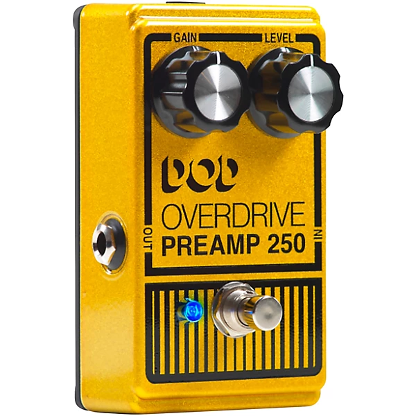 DOD Analog Overdrive Preamp 250 Guitar Effects Pedal with True Bypass and LED