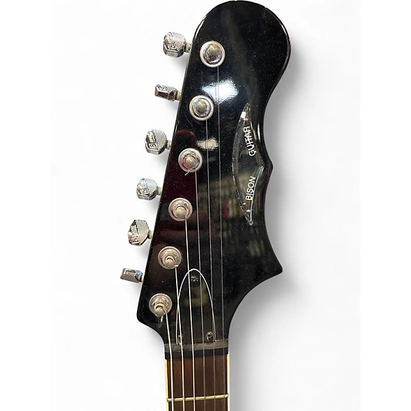 Used Burns BISON Black Solid Body Electric Guitar