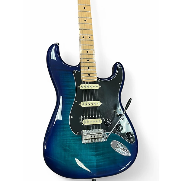 Used Fender Limited Edition Player Stratocaster Blue Burst Solid Body Electric Guitar