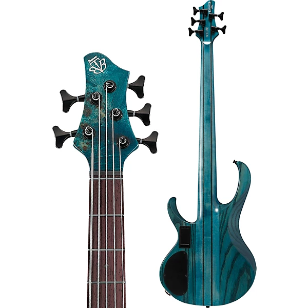 Ibanez BTB945 5 String Electric Bass Guitar Cosmic Blue Low Gloss