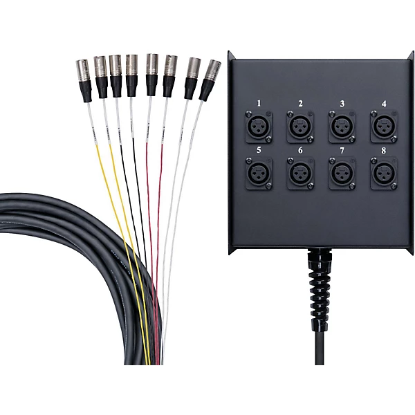 Advantage 8 Channel Snake 50 ft Black