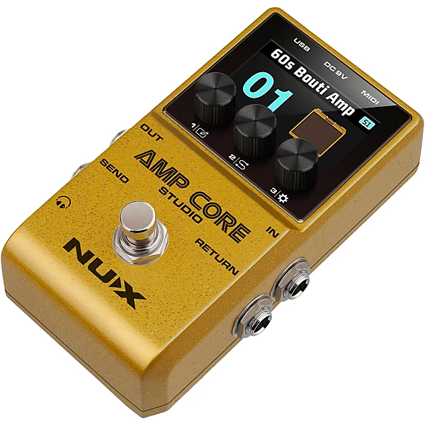 NUX Amp Core Studio Amp Modeling Pedal Gold