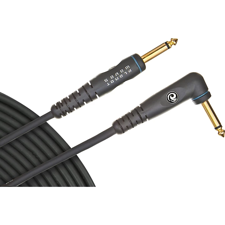 Gold Plated 1 4 Angled Straight Instrument Cable 10 ft