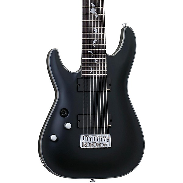 Damien Platinum 8 Left Handed Electric Guitar Satin Black