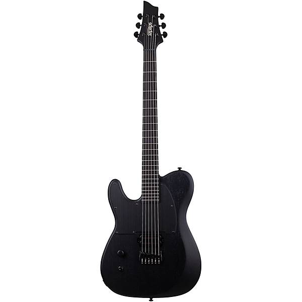 Schecter Guitar Research PT Black Ops Left Handed Electric Guitar Satin Black Open Pore
