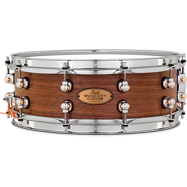Music City Custom Solid Shell Snare Walnut in Hand Rubbed Natural Finish