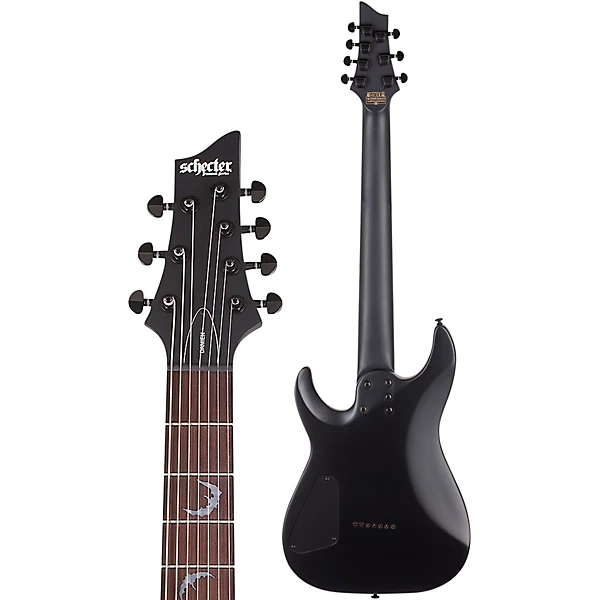 Damien 7 7 String Electric Guitar Satin Black