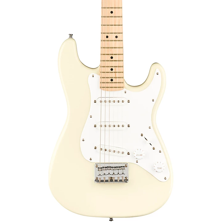 Squier Mini Stratocaster Maple Fingerboard Limited Edition Electric Guitar Olympic White