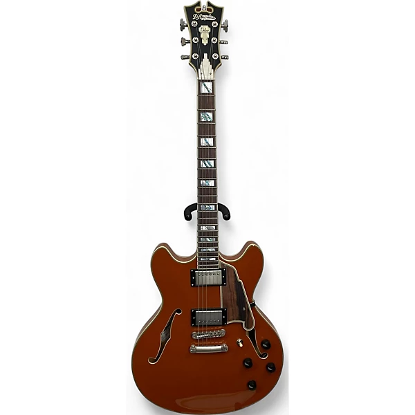 Used 2022 D'Angelico Deluxe DC LIMITED EDITION RUST Hollow Body Electric Guitar