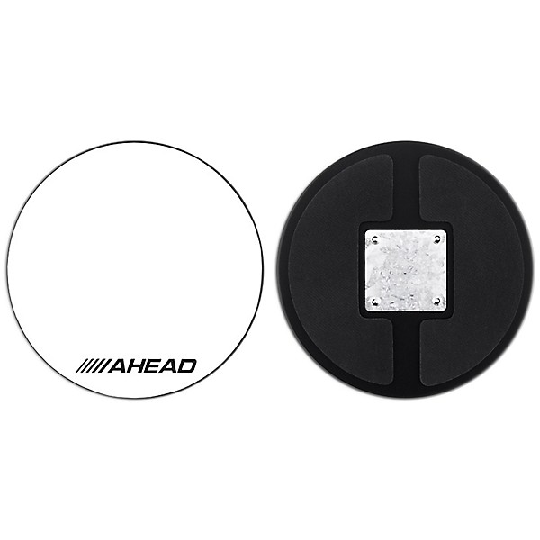 Drum Corp Practice Pad with Snare Sound White Hard Surface 10 in