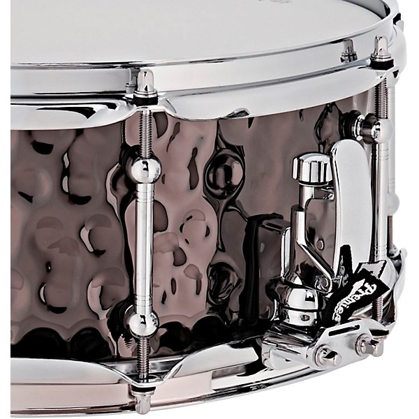 Premier Beatmaker Hammered Brass Snare Drum 13 x 5.5 in. Black Chrome