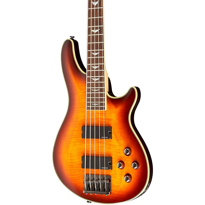 Omen Extreme 5 5 String Electric Bass Guitar Vintage Sunburst