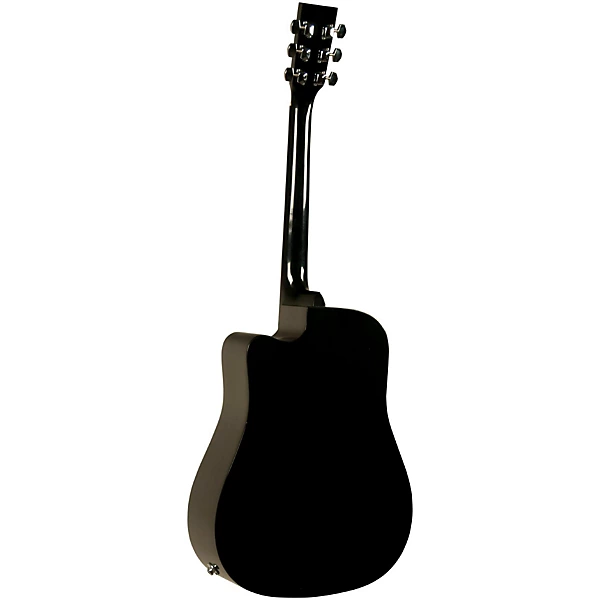 Rogue RA 090 Dreadnought Cutaway Acoustic Electric Guitar Black