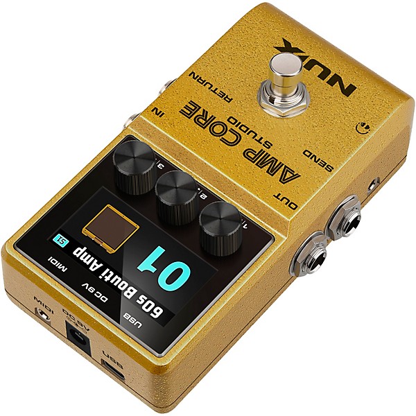 NUX Amp Core Studio Amp Modeling Pedal Gold