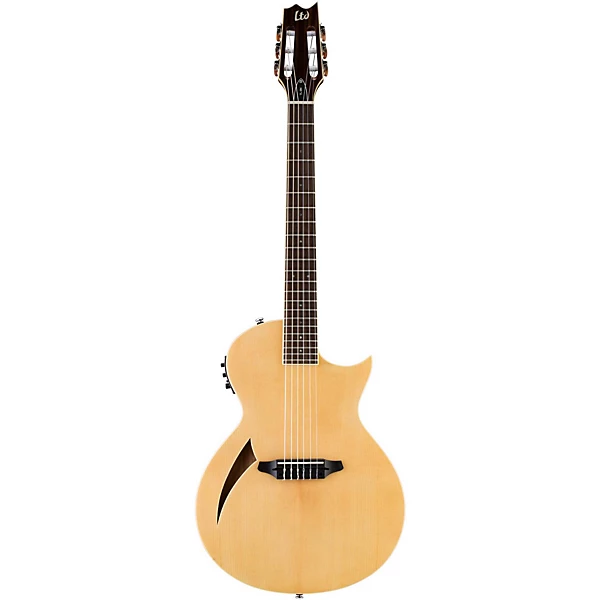 LTD TL 6N Thinline Nylon String Acoustic Electric Guitar Natural