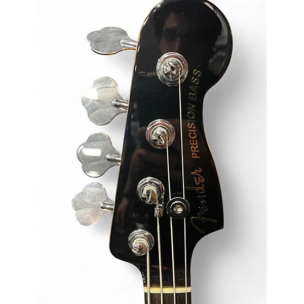 Used Fender Limited Edition American Ultra Precision Bass ebony tiger Electric Bass Guitar