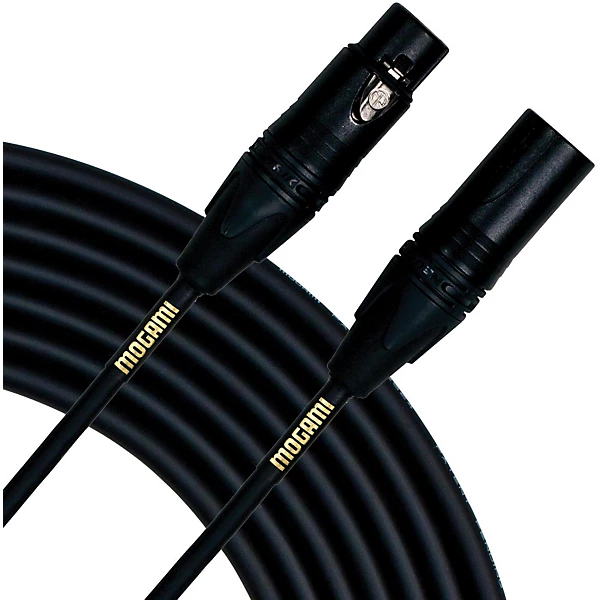 Gold Stage Heavy Duty Mic Cable with Neutrik XLR Connectors 50 ft
