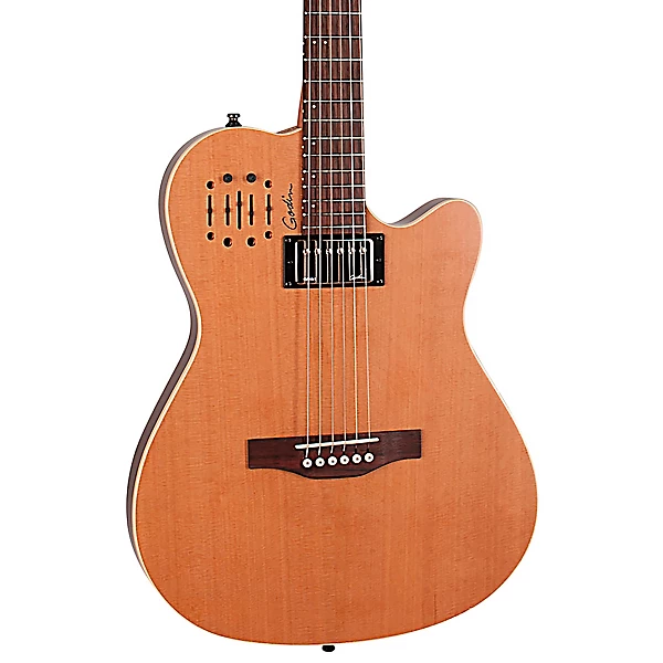 Godin A6 Ultra Semi Acoustic Electric Guitar Natural Cedar