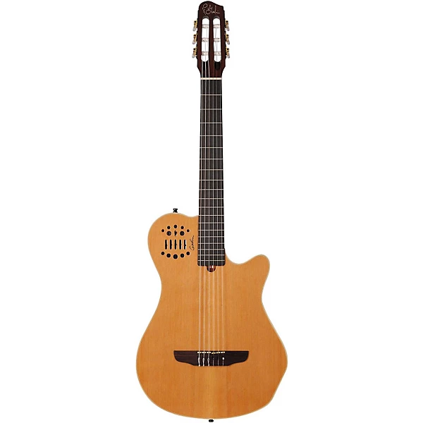 Open Box Godin Multiac Grand Concert SA Nylon String Acoustic Electric Guitar Level 2 High Gloss Natural 197881312299
