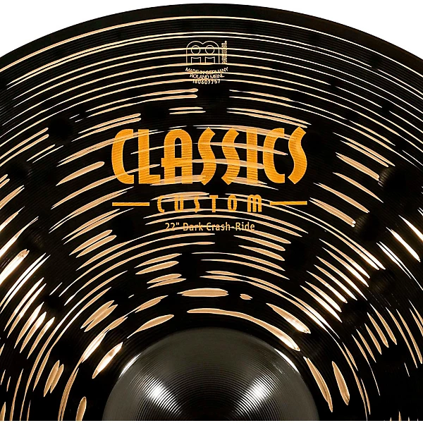 Classics Custom Dark Crash Ride Cymbal 22 in