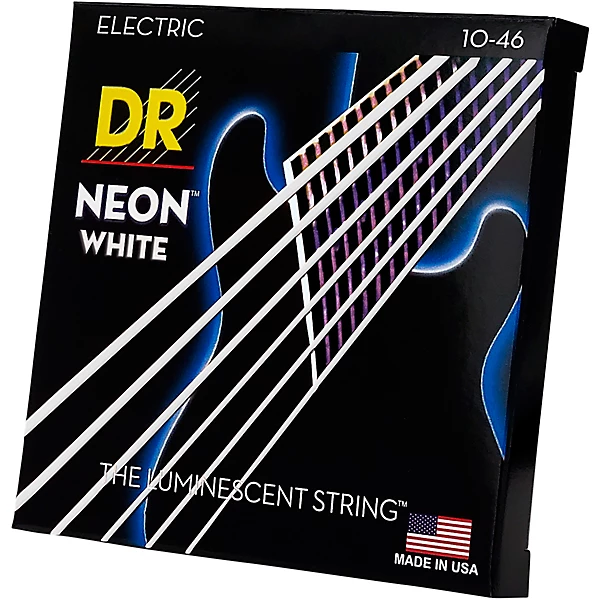 K3 NEON Hi Def White Electric Medium Guitar Strings