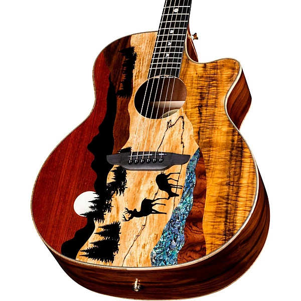 Vista Deer Tropical Wood Acoustic Electric Guitar Natural