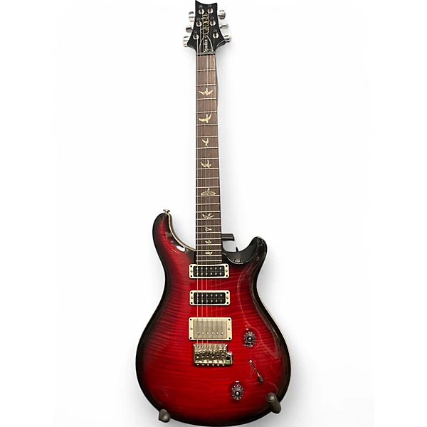Used 2011 PRS STUDIO 10 TOP Crimson Red Burst Solid Body Electric Guitar