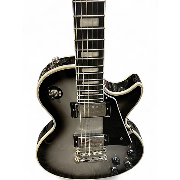 Used Epiphone LES PAUL CUSTOM LIMITED EDITION SILVER BURST Solid Body Electric Guitar