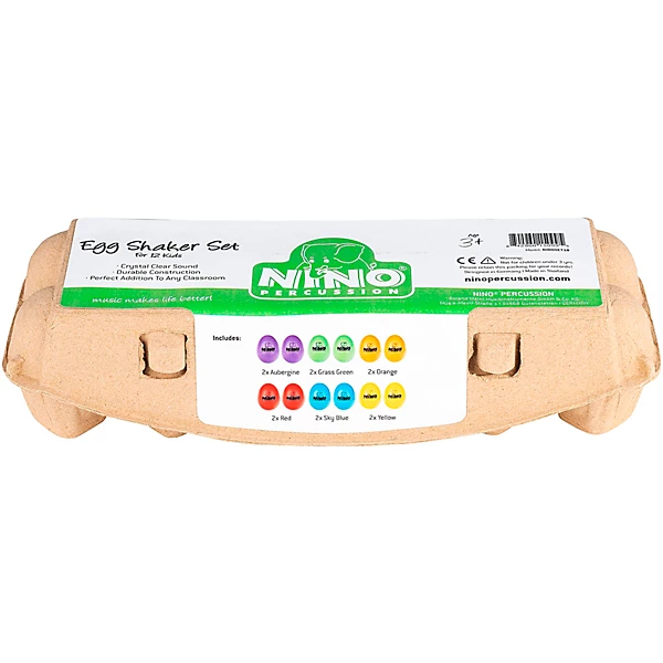 12pc Egg Shaker Set with Carton