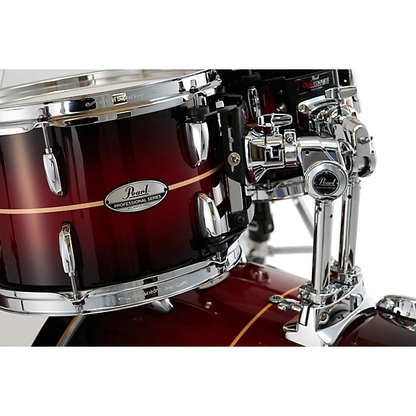 Professional Maple 4 Piece Shell Pack with 22 Bass Drum Redburst Stripe