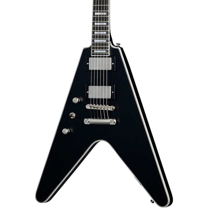 Flying V Prophecy Left Handed Electric Guitar Aged Jet Black Metallic