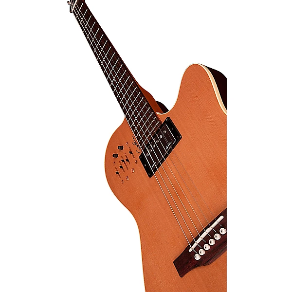 Godin A6 Ultra Semi Acoustic Electric Guitar Natural Cedar