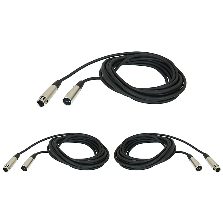 PRO20M XLR 20 Foot Microphone Cable 3 Pack 20 ft