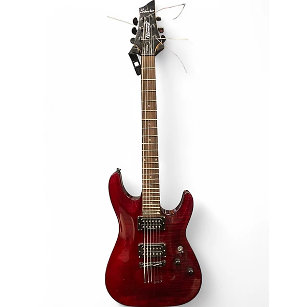 Schecter Guitar Research Used Schecter Guitar Research Gryphon Limited Edition RED FLAME Solid Body Electric Guitar.gc