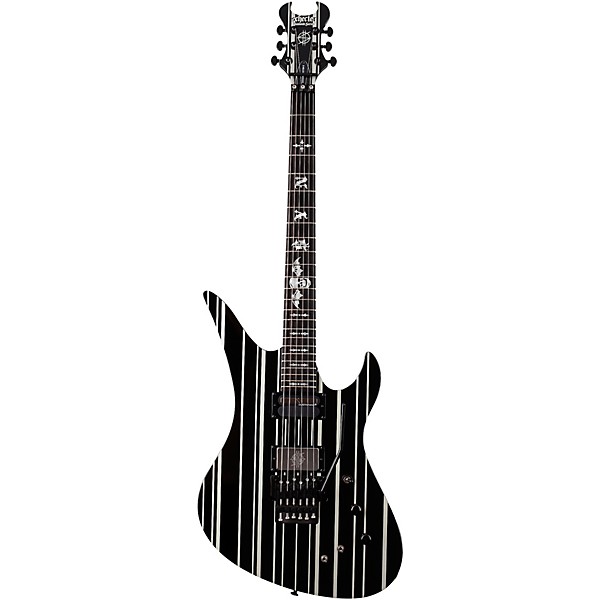 Schecter Guitar Research Synyster Gates Custom S Electric Guitar Level 1 Black Pinstripes K37175004001000.gc