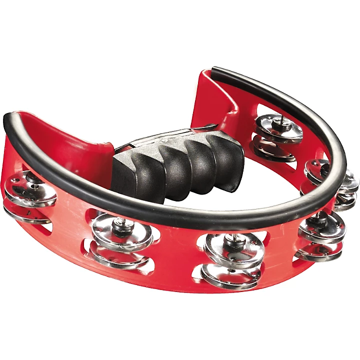 Ultra Grip Steel Tambourine Red