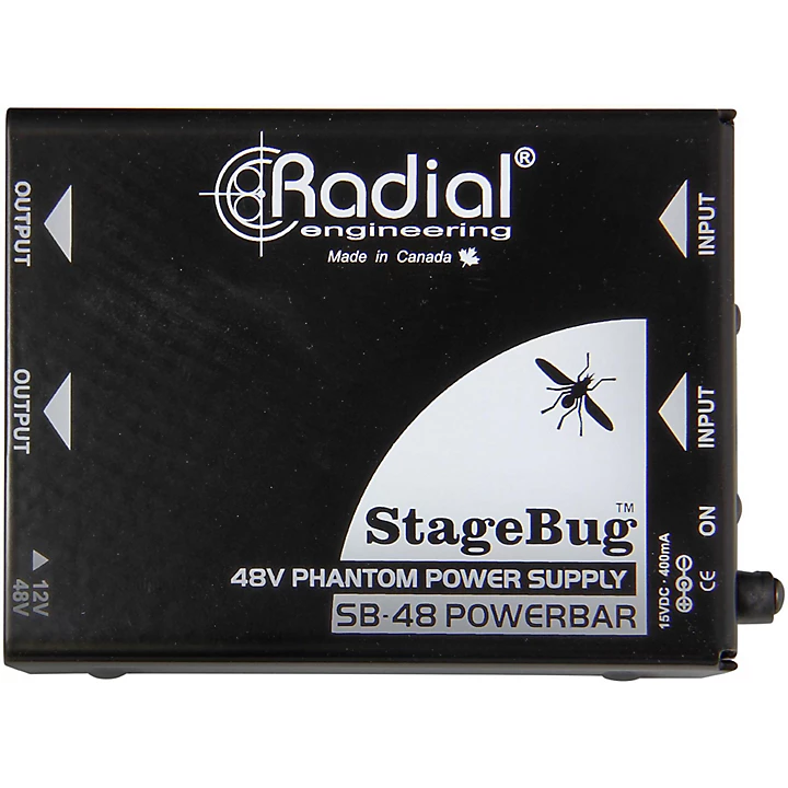 STAGE BUG SB48 Phantom Power Supply