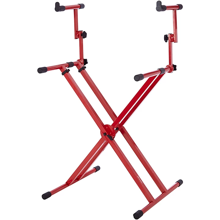 2 Tier X Style Keyboard Stand Nord Red