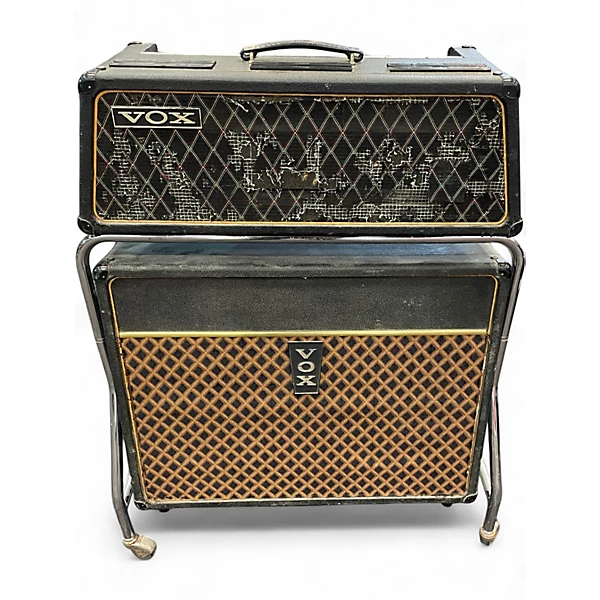 Vintage 1967 VOX BUCKINGHAM V1123 HEAD AND V4121 CAB Guitar Combo Amp