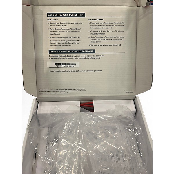 Focusrite Used Focusrite Scarlett 2i4 Gen 2 Audio Interface