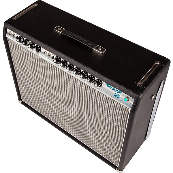 Fender 68 Custom Twin Reverb 85W 2x12 Tube Guitar Combo Amp with Celestion G12V 70s Speaker Level 1 Black J00633004001000.gc
