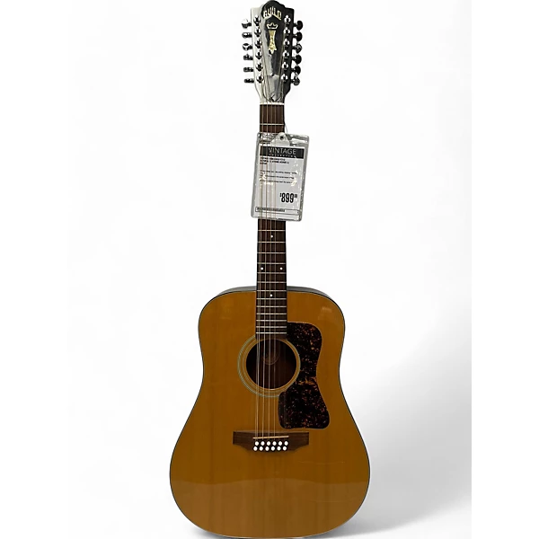Vintage 1986 Guild F212 Natural 12 String Acoustic Guitar