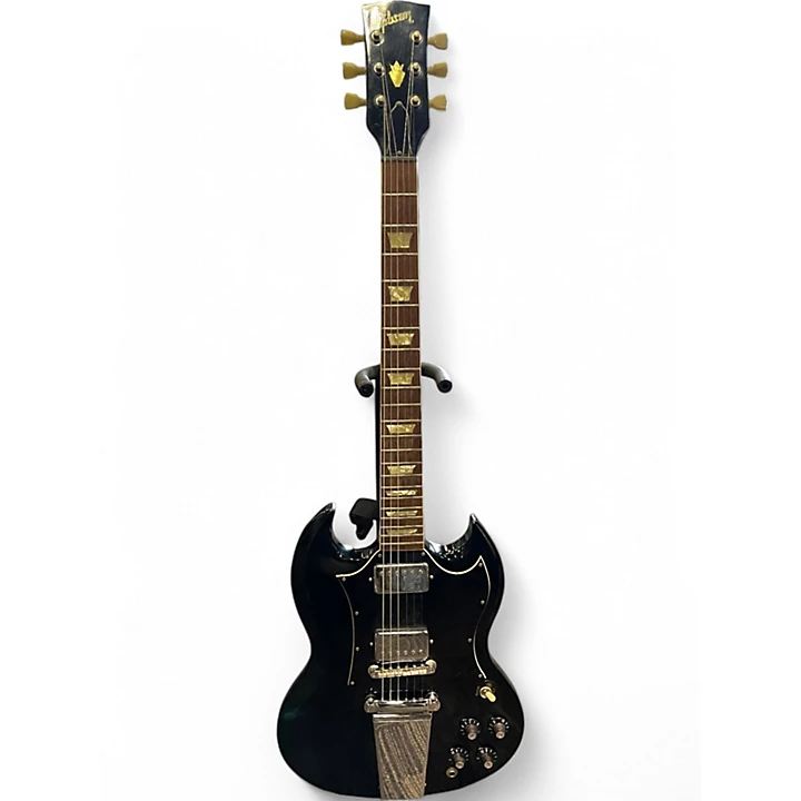 Vintage 1971 Gibson SG Standard Black Solid Body Electric Guitar