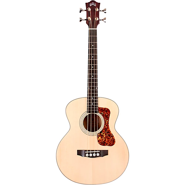 Jumbo Junior Acoustic Electric Bass Guitar Flame Maple