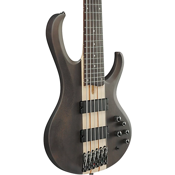 Ibanez BTB606 6 String Electric Bass Guitar Transparent Gray Flat