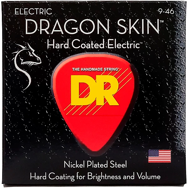 DSE 9 46 Dragon Skin Coated Light Medium Electric Guitar Strings